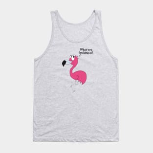 Carlos the Paranoid Flamingo Tank Top